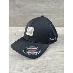 Black Clover Men's Black Flexfit Hat S/M Stretch Band Performance Cap